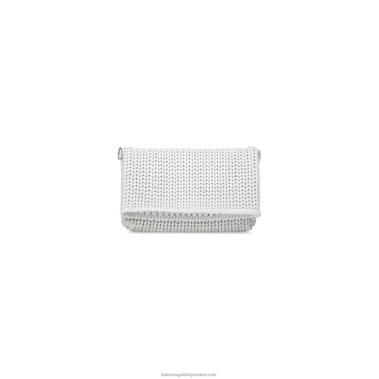 Beyaz kapalı DBJ0F420 kadın metro orta tote çanta Balenciaga