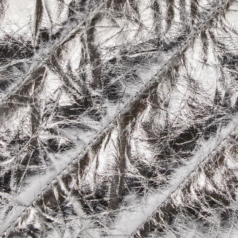 gümüş DBJ0F484 kadın metalize kapitone küçük zincir çanta ezmek Balenciaga