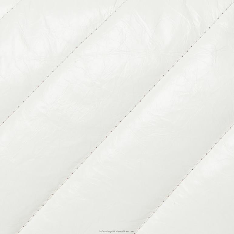 optik beyaz DBJ0F331 kadın küçük zincir çanta kapitone ezmek Balenciaga