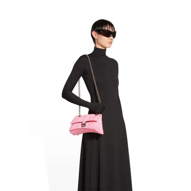 pembe DBJ0F332 kadın küçük zincir çanta kapitone ezmek Balenciaga