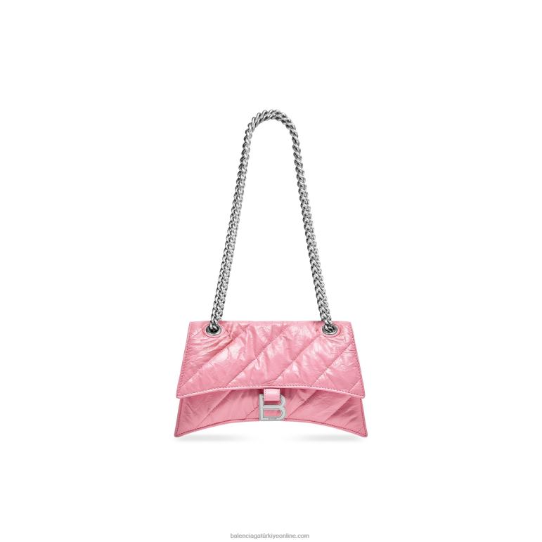 pembe DBJ0F332 kadın küçük zincir çanta kapitone ezmek Balenciaga