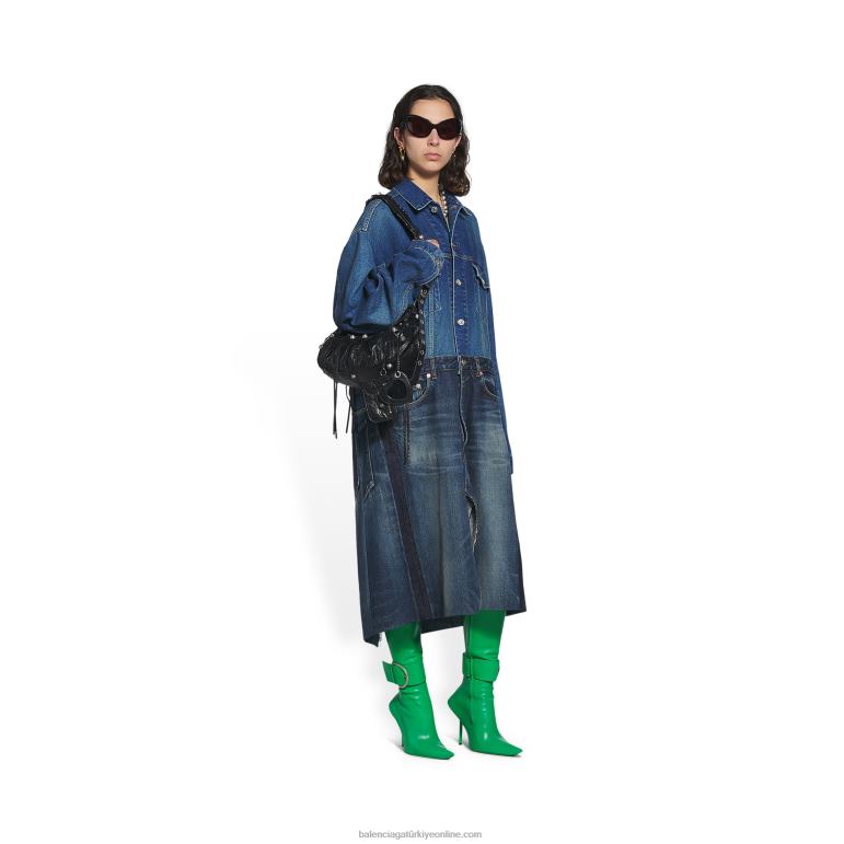 siyah DBJ0F313 kadın le cagole küçük omuz çantası Balenciaga