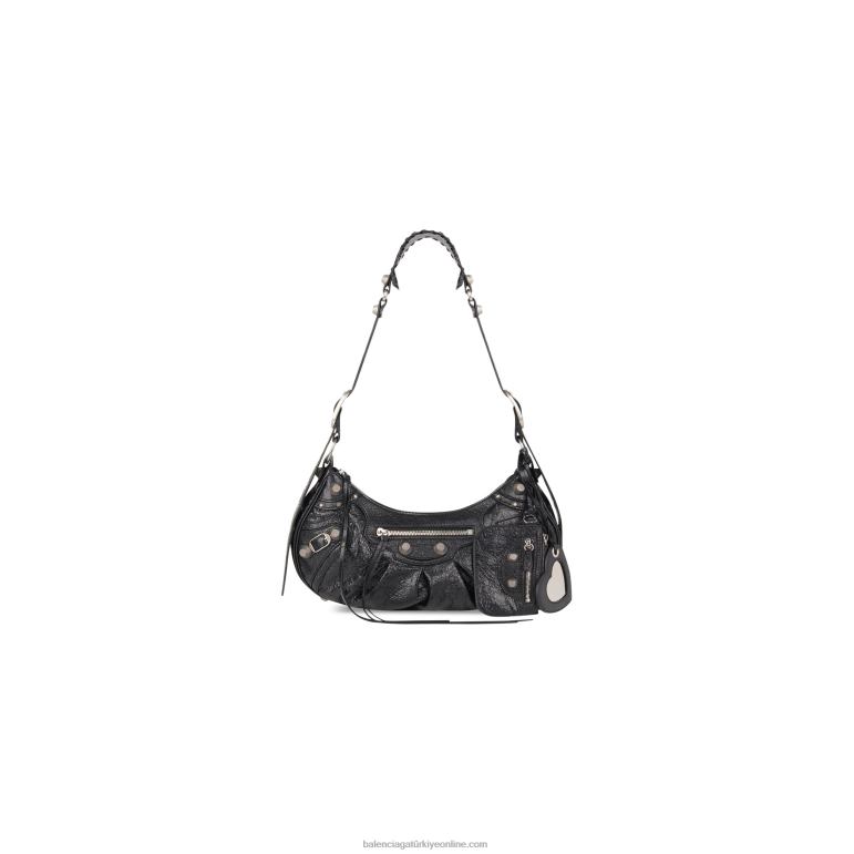 siyah DBJ0F313 kadın le cagole küçük omuz çantası Balenciaga