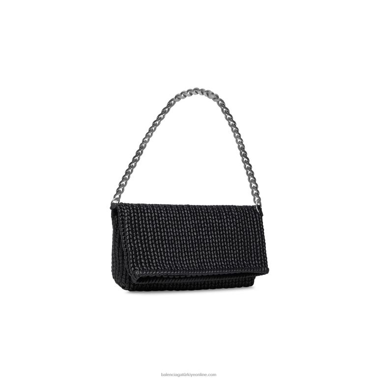 siyah DBJ0F421 kadın metro orta tote çanta Balenciaga