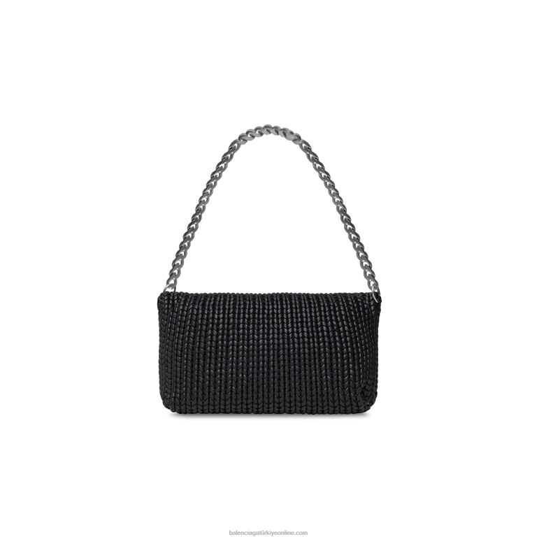 siyah DBJ0F421 kadın metro orta tote çanta Balenciaga