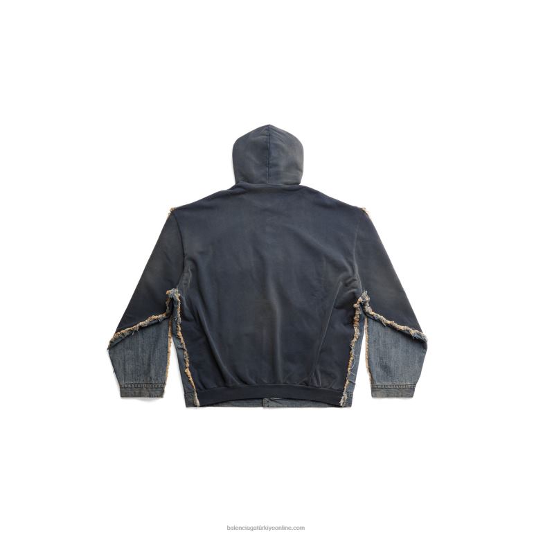 Havana DBJ0F50 kadın paris hibrit kapüşonlu ceket Balenciaga