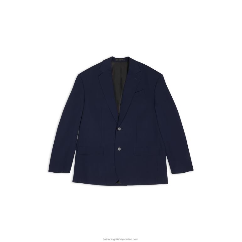 asit mavisi DBJ0F71 kadın büyük boy ceket Balenciaga