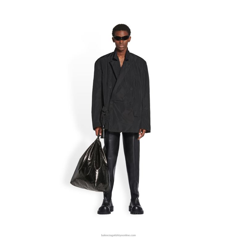 siyah DBJ0F1123 kadın toplanabilir ceket Balenciaga