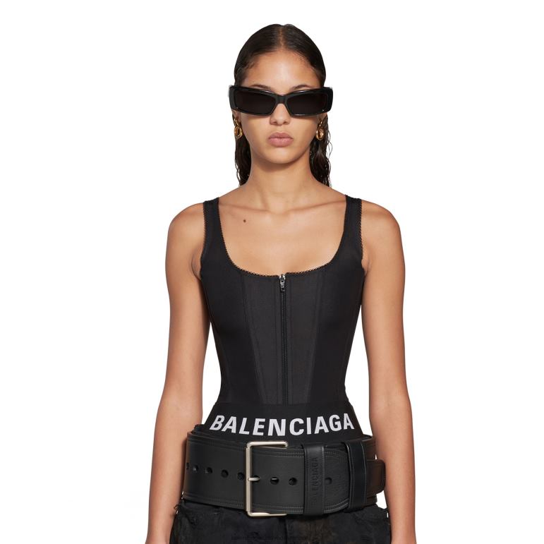 fuşya DBJ0F39 kadın tank top korse Balenciaga