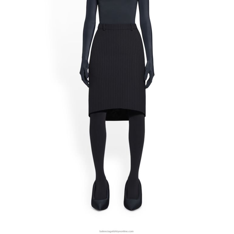 Mavi gökyüzü DBJ0F70 kadın kum saati kalem etek Balenciaga