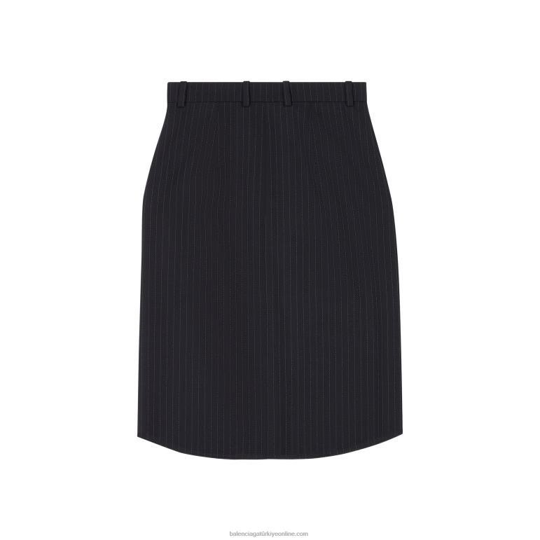 Mavi gökyüzü DBJ0F70 kadın kum saati kalem etek Balenciaga