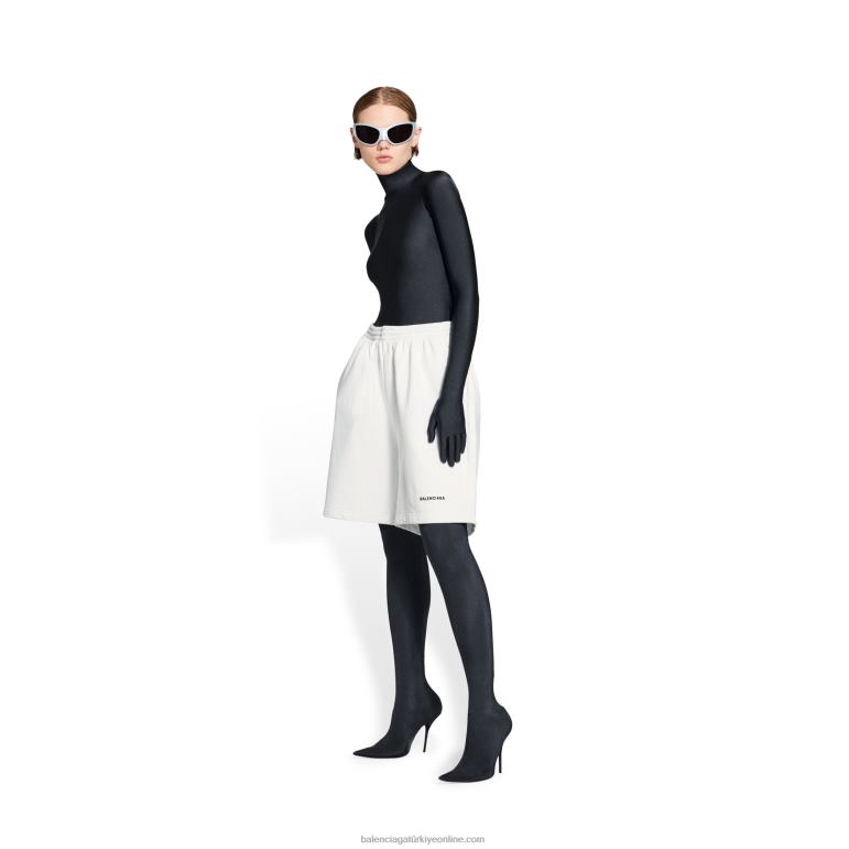 krem DBJ0F1002 kadın ter şort Balenciaga