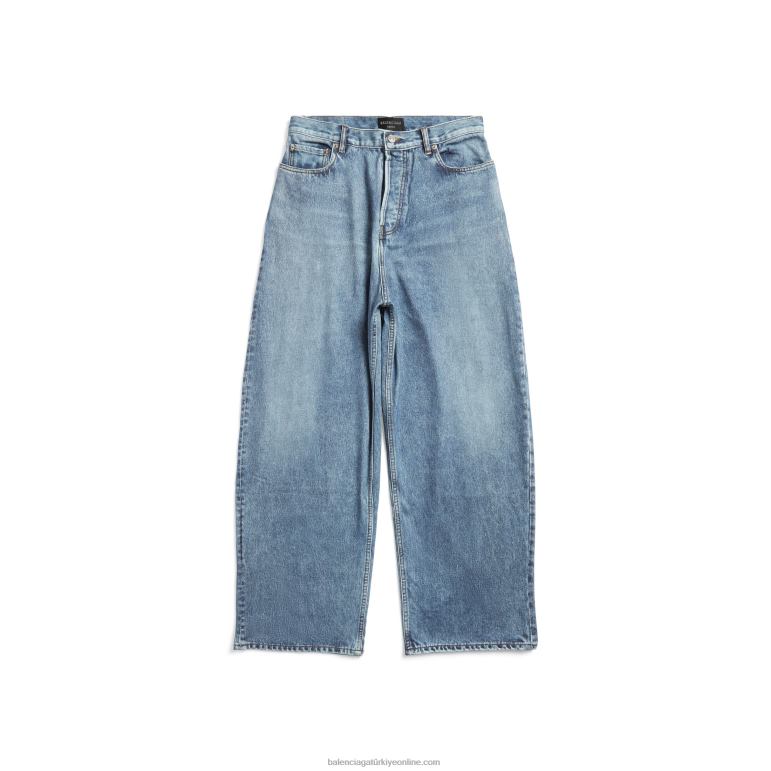 sarı grip/gümüş DBJ0F48 kadın trompe l'oeil büyük bol Balenciaga