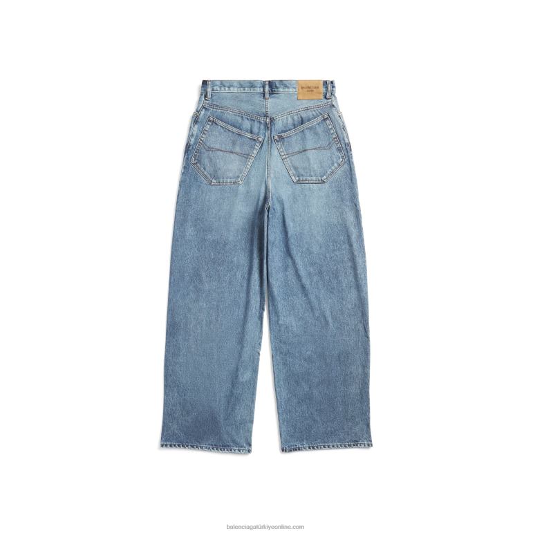 sarı grip/gümüş DBJ0F48 kadın trompe l\'oeil büyük bol Balenciaga