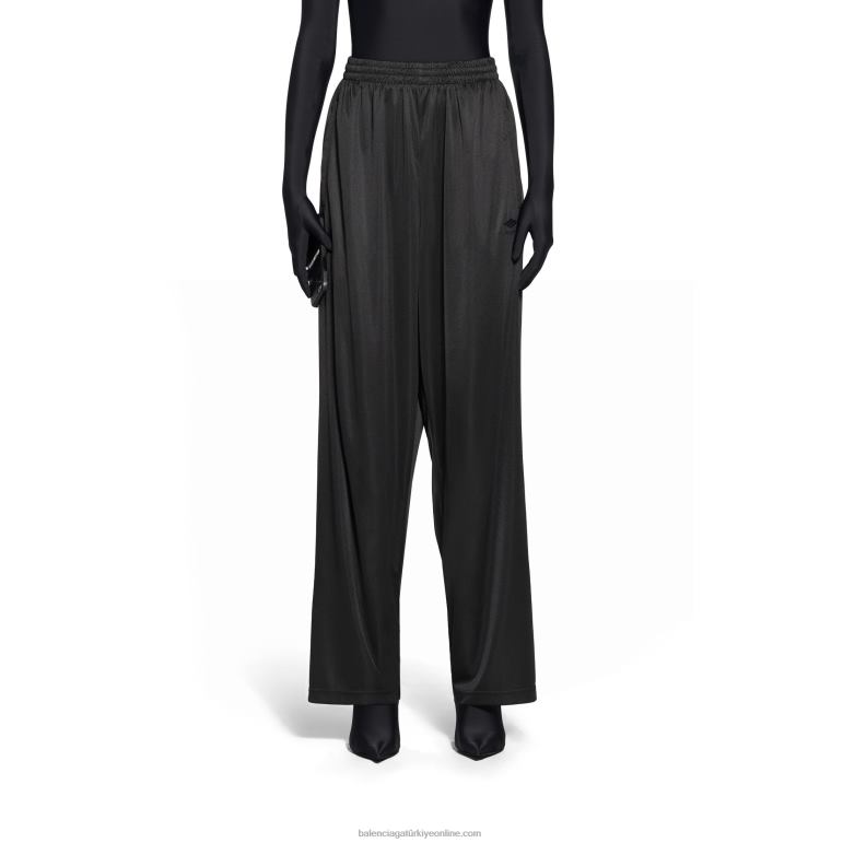 siyah DBJ0F84 kadın 3b spor ikonu sıvı bol eşofman altı Balenciaga