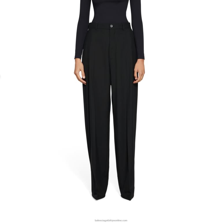 siyah beyaz DBJ0F27 kadın bıçak özel pantolon Balenciaga