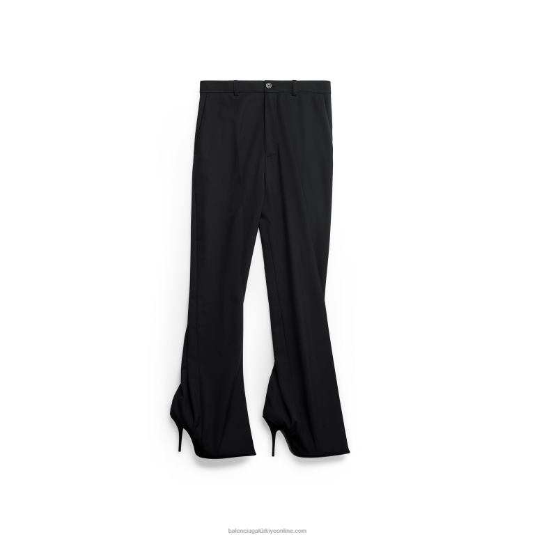 siyah beyaz DBJ0F27 kadın bıçak özel pantolon Balenciaga