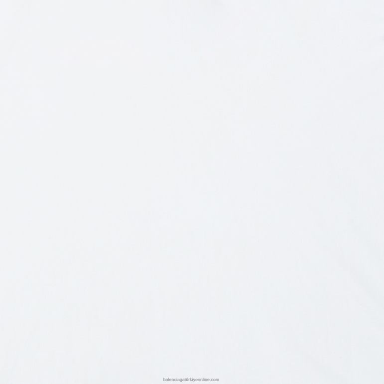 beyaz DBJ0F938 kadın adidas t-shirt büyük beden Balenciaga