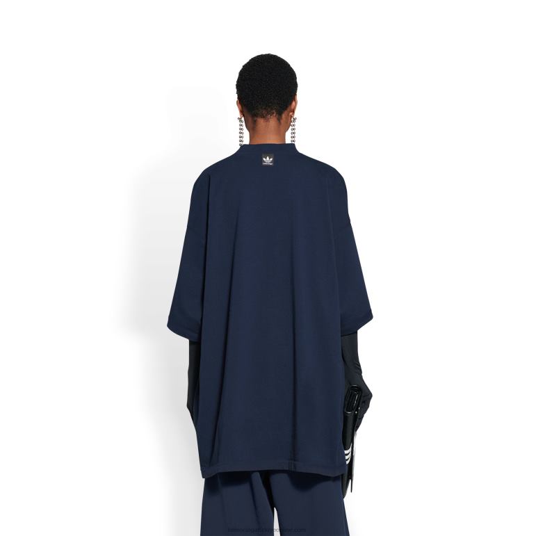 lacivert DBJ0F939 kadın adidas t-shirt büyük beden Balenciaga