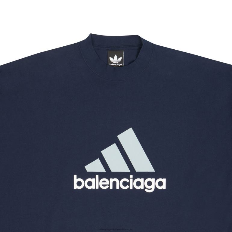 lacivert DBJ0F939 kadın adidas t-shirt büyük beden Balenciaga